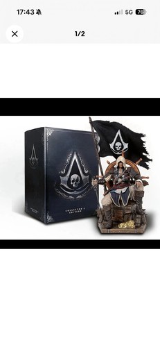 Assassin creed black - black, flag